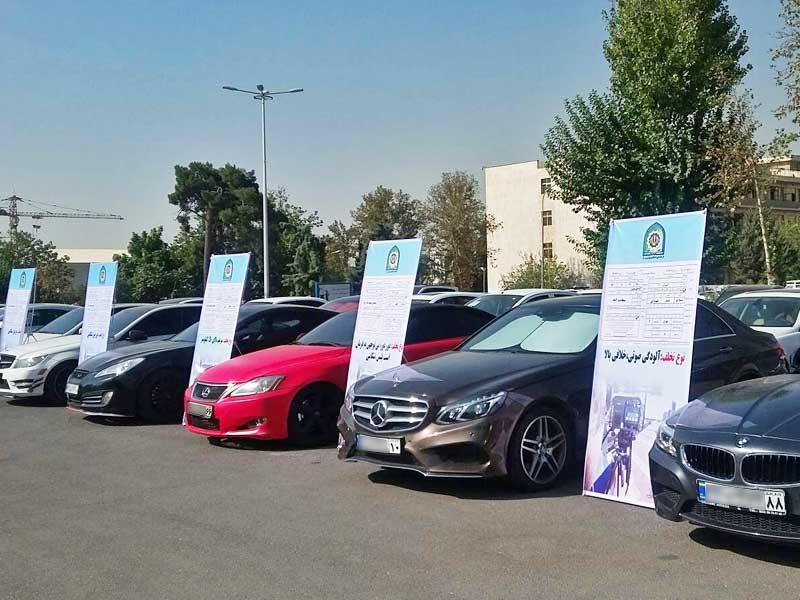 توقیف ۱۸ دستگاه خودروی تقویت شده در بزرگراه شهید همدانی
