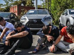 تصاویر دستگیری سارقان خودروهای لوکس شهر تهران توسط پلیس آگاهی